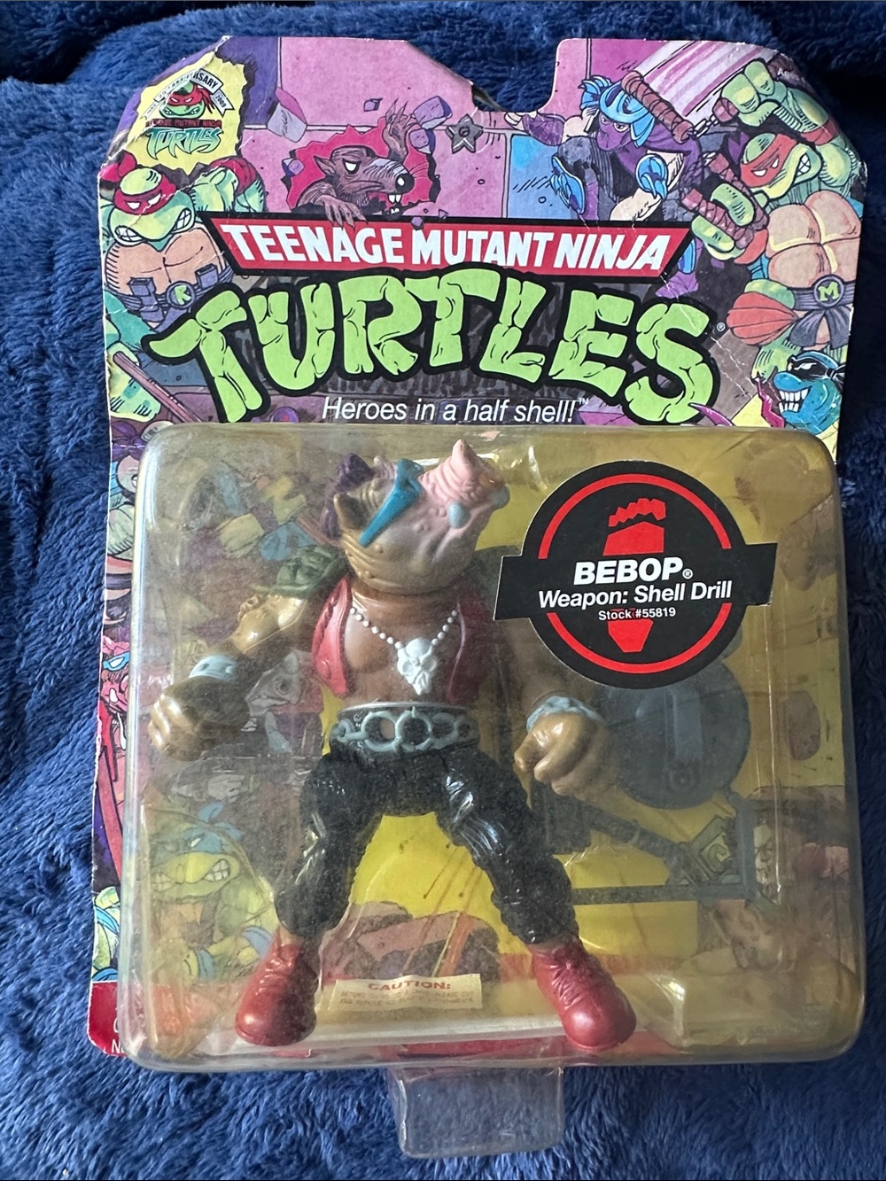 Vintage TMNT Bebop Action Figure (2008 25th Anniversary Reissue) Teenage Mutant